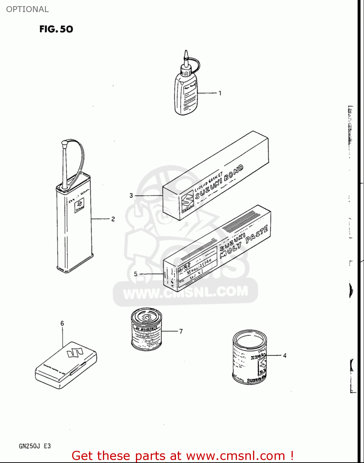 OPTIONAL GN250 1988 (J) USA (E03)