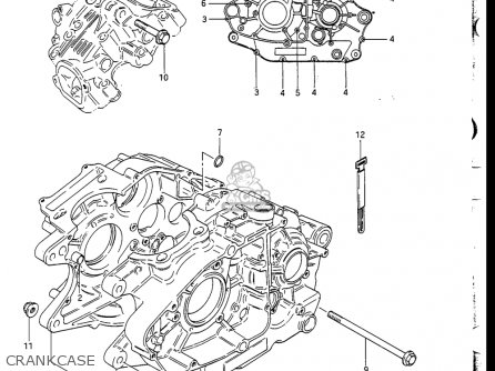 CRANKCASE - GN250 1988 (J) USA (E03)