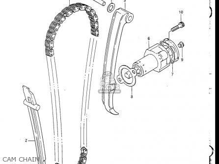 CAM CHAIN - GN250 1988 (J) USA (E03)