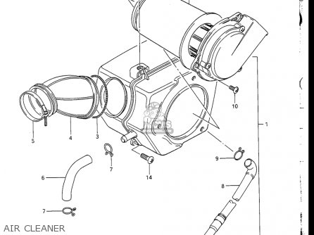 AIR CLEANER - GN250 1988 (J) USA (E03)