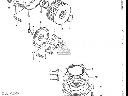 OIL PUMP - GN250 1988 (J) USA (E03)