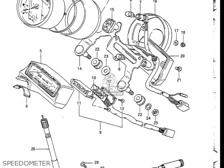 SPEEDOMETER - GN250 1988 (J) USA (E03)