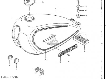 FUEL TANK - GN250 1988 (J) USA (E03)