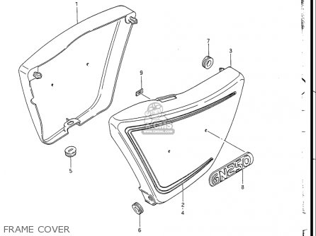 FRAME COVER - GN250 1988 (J) USA (E03)
