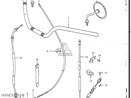 HANDLEBAR - GN250 1988 (J) USA (E03)