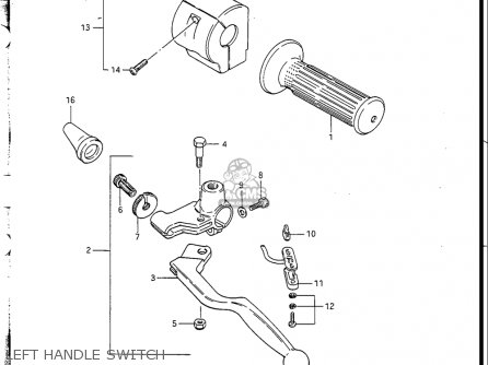 LEFT HANDLE SWITCH - GN250 1988 (J) USA (E03)