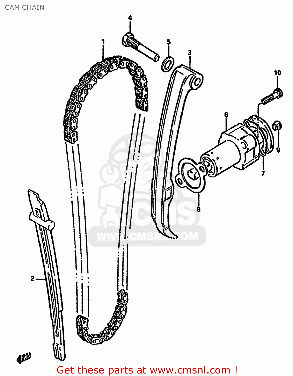 CAM CHAIN GN250 1989 (K) AUSTRALIA (E24)