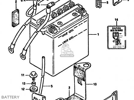 BATTERY - GN250 1989 (K) AUSTRALIA (E24)