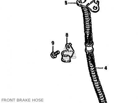 FRONT BRAKE HOSE - GN250 1989 (K) AUSTRALIA (E24)