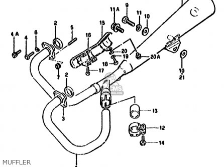 MUFFLER - GN250 1990 (L) AUSTRALIA (E24)