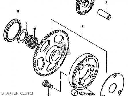 STARTER CLUTCH - GN250 1990 (L) AUSTRALIA (E24)