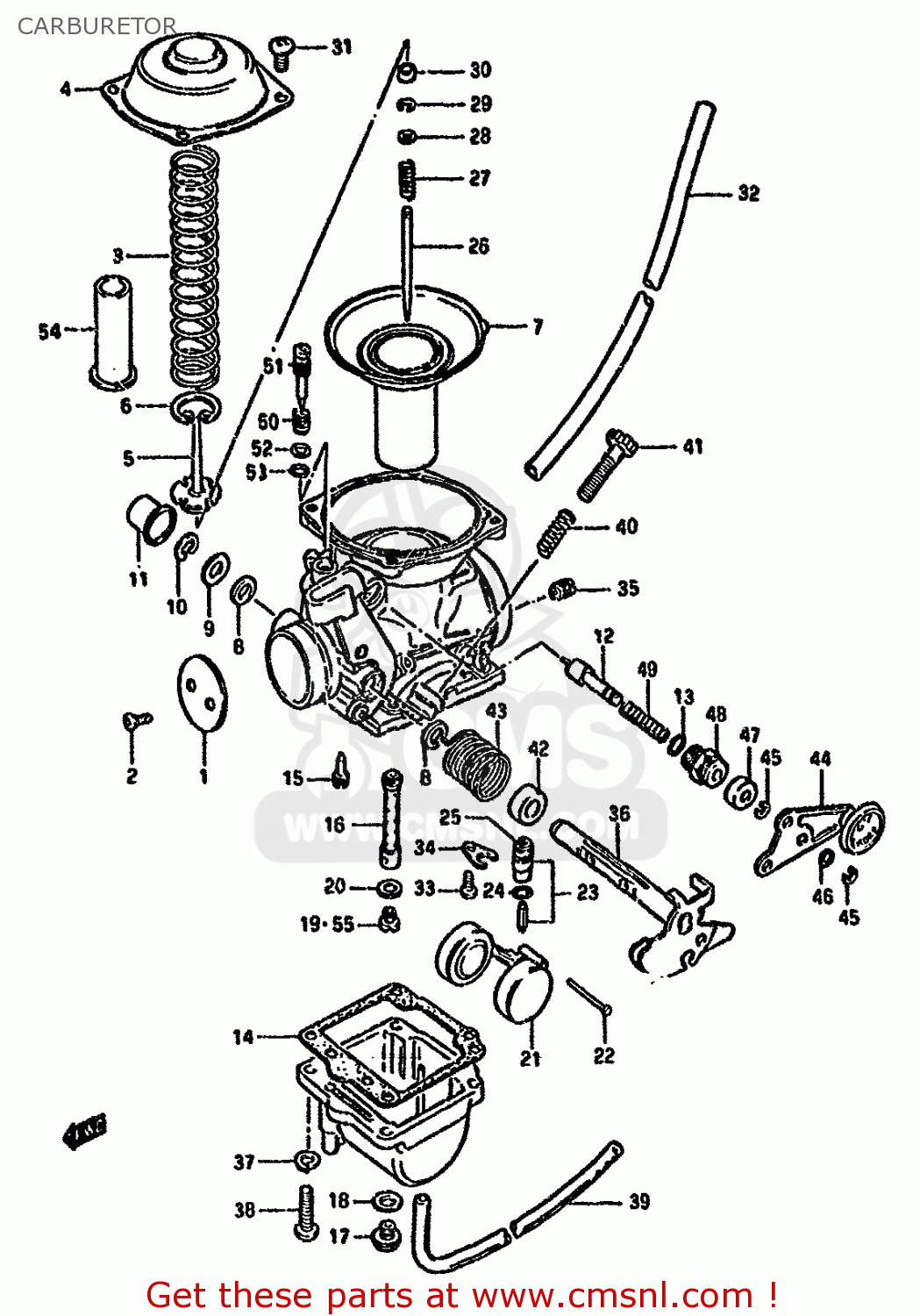 CARBURETOR GN250 1991 (M) (E02 E04 E22 E24 E25 E34 E39 E53)