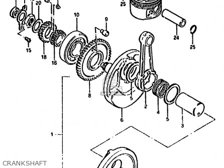 CRANKSHAFT - GN250 1992 (N) AUSTRALIA (E24)
