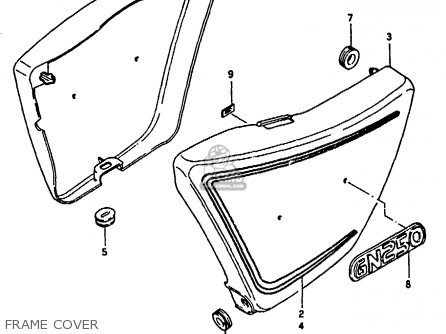 FRAME COVER - GN250 1993 (P) AUSTRALIA (E24)