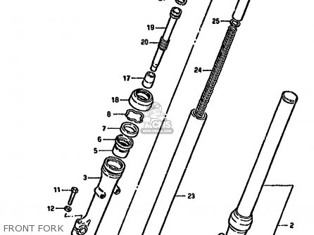 FRONT FORK - GN250 1993 (P) AUSTRALIA (E24)