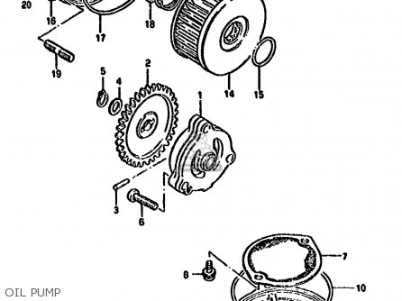 OIL PUMP - GN250 1994 (R) (E02 E04 E22 E24 E25 E34 E39 E53)