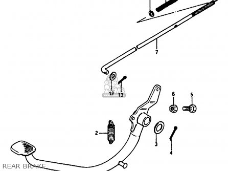 REAR BRAKE - GN250 1994 (R) (E02 E04 E22 E24 E25 E34 E39 E53)