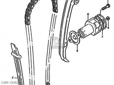 CAM CHAIN - GN250 1994 (R) (E02 E04 E22 E24 E25 E34 E39 E53)