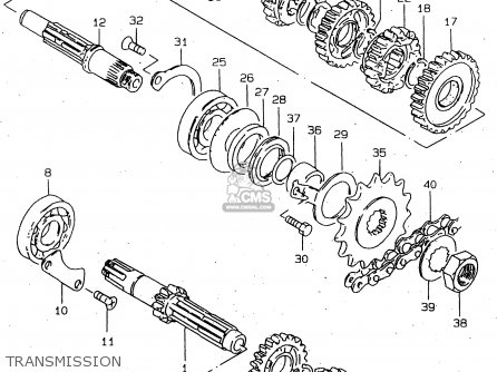 TRANSMISSION - GN250 1996 (T) (E02 E04 E22 E24 E25 E34 E39) / P37