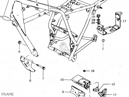 FRAME - GN250 1996 (T) (E02 E04 E22 E24 E25 E34 E39) / P37