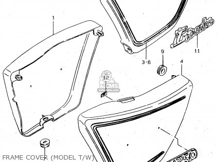 FRAME COVER (MODEL T/W) - GN250 1996 (T) (E02 E04 E22 E24 E25 E34 E39) / P37