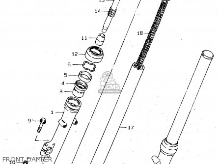 FRONT DAMPER - GN250 1996 (T) (E02 E04 E22 E24 E25 E34 E39) / P37