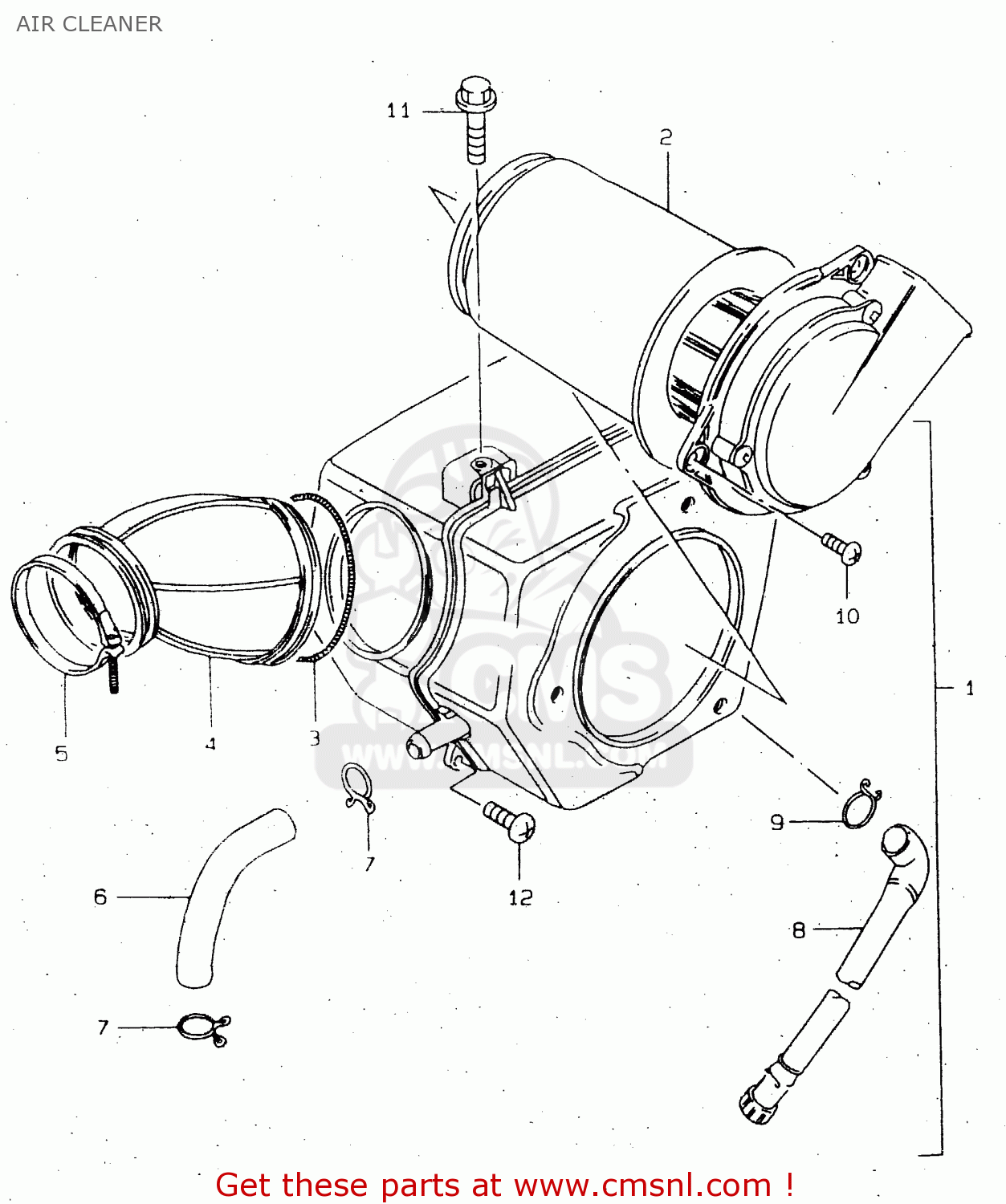 AIR CLEANER GN250 1998 (W) (E02 E04 E22 E24 E25 E34 E39)
