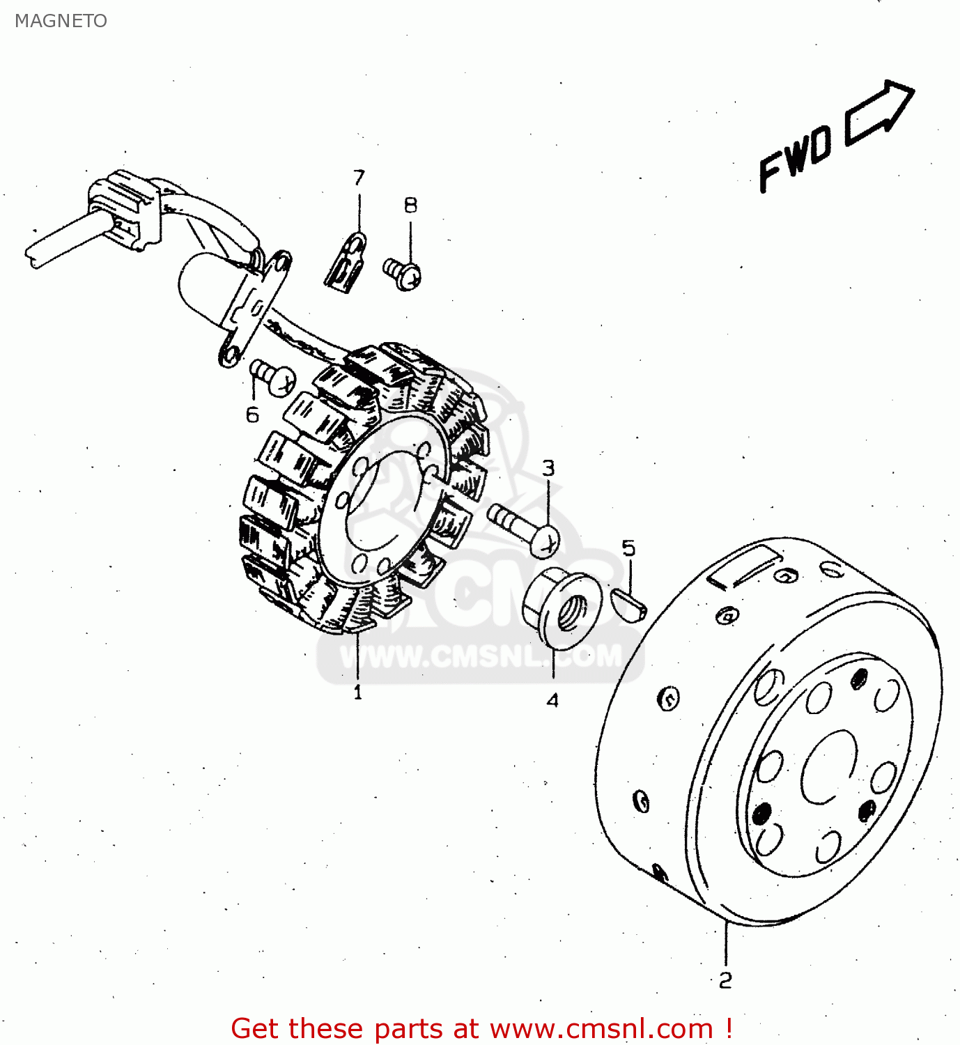 MAGNETO GN250 1998 (W) (E02 E04 E22 E24 E25 E34 E39)