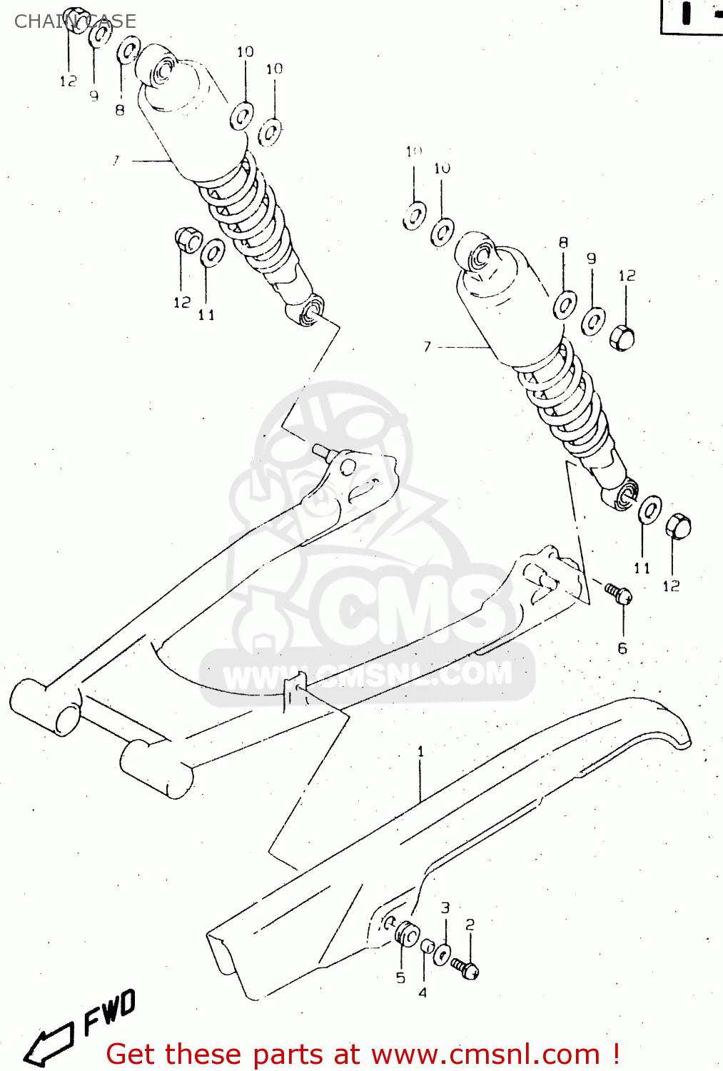 CHAIN CASE GN250 1998 (W) (E02 E04 E22 E24 E25 E34 E39)