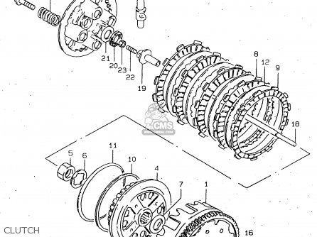 CLUTCH - GN250 1998 (W) (E02 E04 E22 E24 E25 E34 E39)