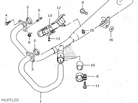 MUFFLER - GN250 1999 (X) (E02 E04 E22 E24 E25 E34 E39 E71) / P37