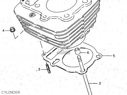 CYLINDER - GN250 1999 (X) (E02 E04 E22 E24 E25 E34 E39 E71) / P37