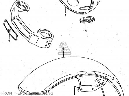 FRONT FENDER - HOUSING - GN250 1999 (X) (E02 E04 E22 E24 E25 E34 E39 E71) / P37