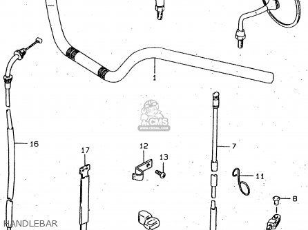 HANDLEBAR - GN250 1999 (X) (E02 E04 E22 E24 E25 E34 E39 E71) / P37