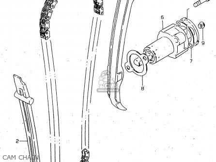 CAM CHAIN - GN250 1999 (X) (E02 E04 E22 E24 E25 E34 E39 E71) / P37