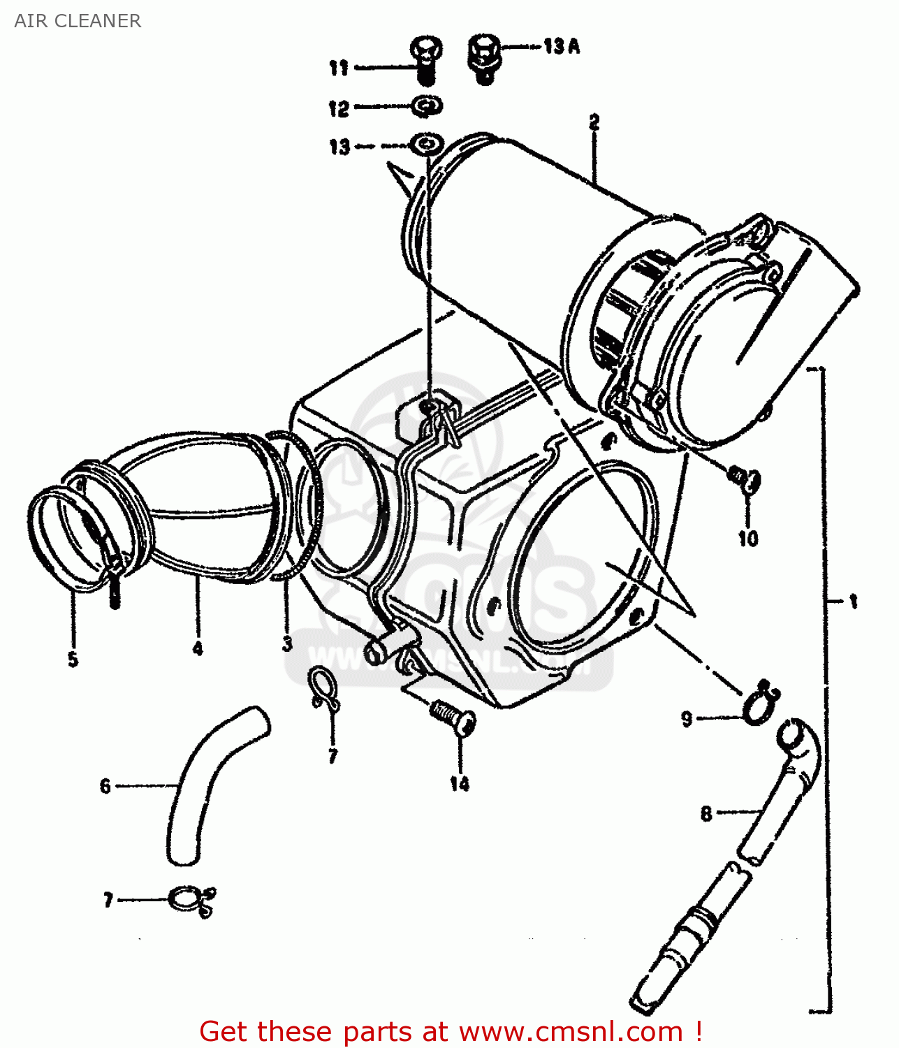 AIR CLEANER GN250E 1994 (R) (E02 E04 E22 E24 E25 E34 E39 E53)