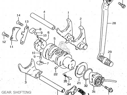 GEAR SHIFTING - GN250E 1996 (T) GENERAL (E01)