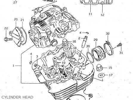 CYLINDER HEAD - GN250E 1996 (T) GENERAL (E01)