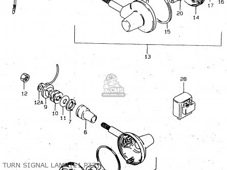 TURN SIGNAL LAMP (E1,P37) - GN250E 1996 (T) GENERAL (E01)
