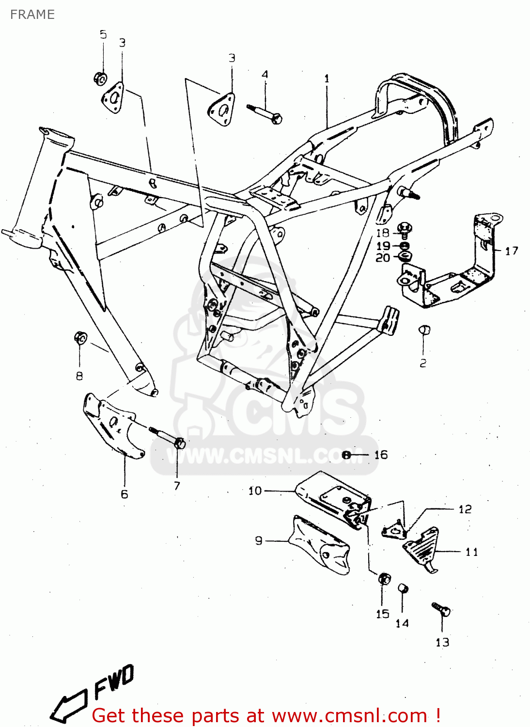 FRAME GN250E 1998 (W) GENERAL (E01)