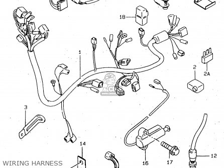 WIRING HARNESS - GN250E 1998 (W) GENERAL (E01)
