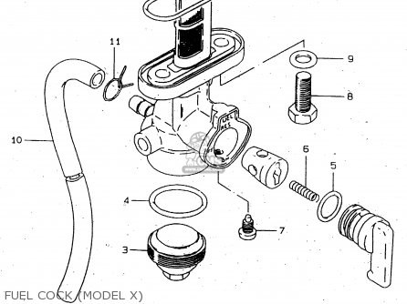 FUEL COCK (MODEL X) - GN250E 1998 (W) GENERAL (E01)