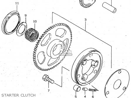 STARTER CLUTCH - GN250E 1998 (W) GENERAL (E01)