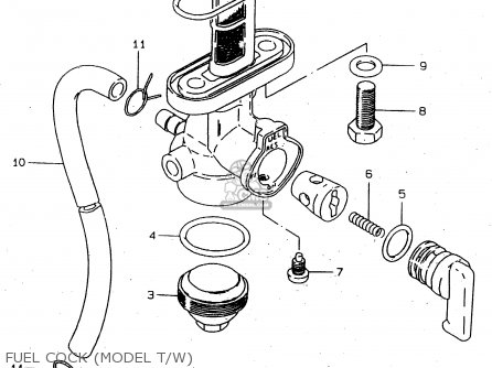 FUEL COCK (MODEL T/W) - GN250E 1999 (X) GENERAL (E01)