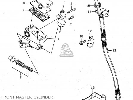 FRONT MASTER CYLINDER - GN250E 1999 (X) GENERAL (E01)