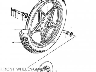 FRONT WHEEL (GN400T - GN400T 1980 (T) USA (E03)
