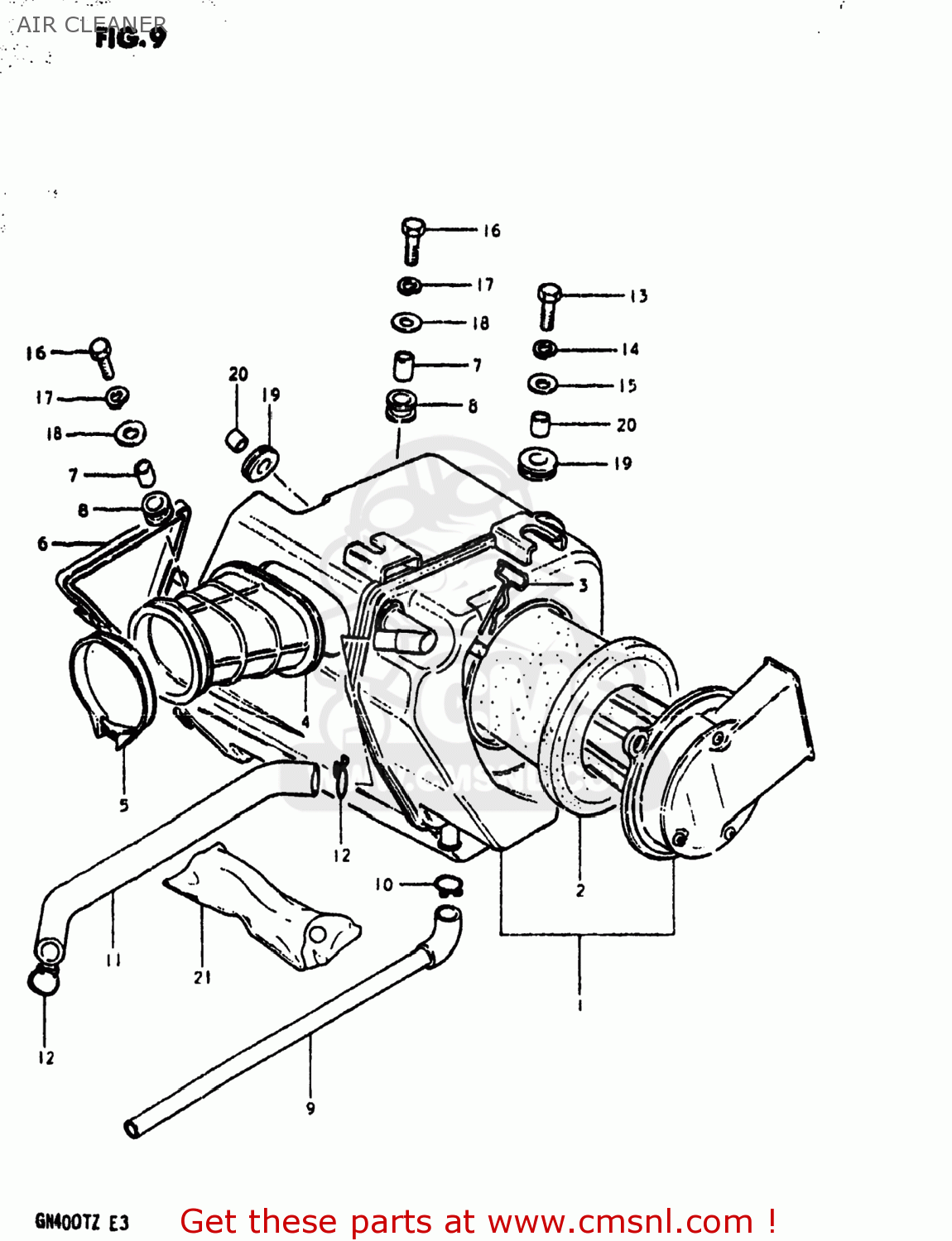AIR CLEANER GN400T 1982 (Z) USA (E03)