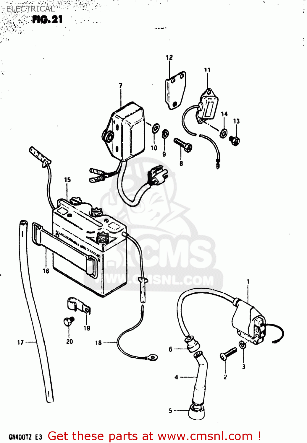 ELECTRICAL GN400T 1982 (Z) USA (E03)