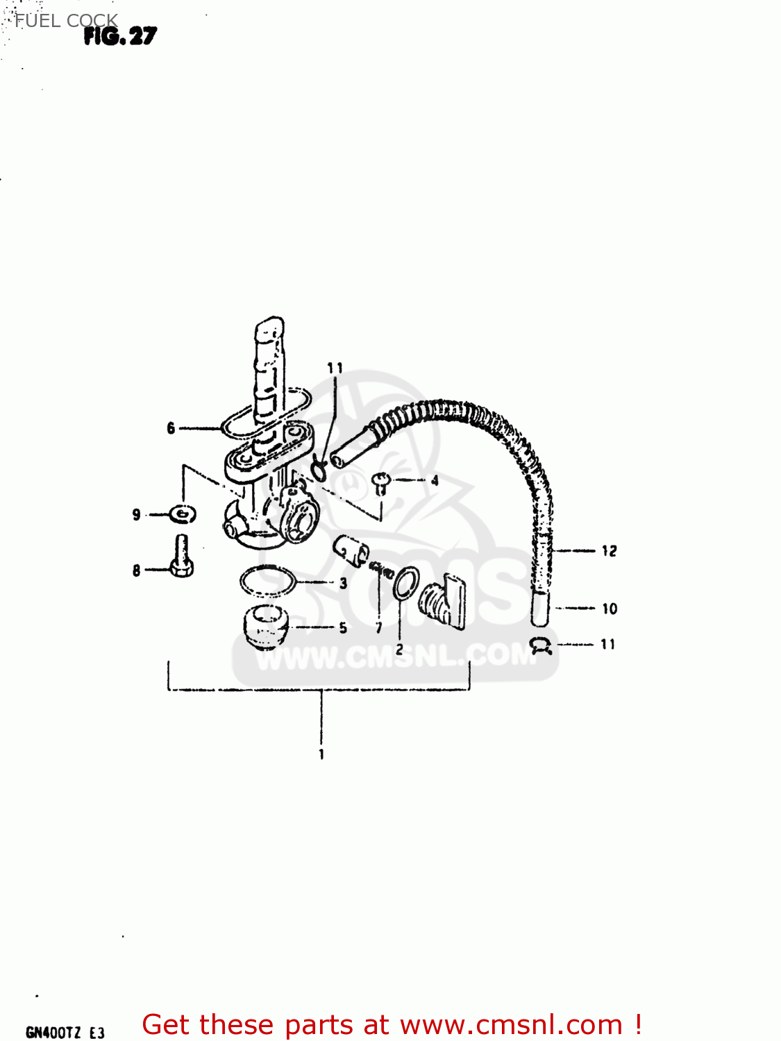 FUEL COCK GN400T 1982 (Z) USA (E03)