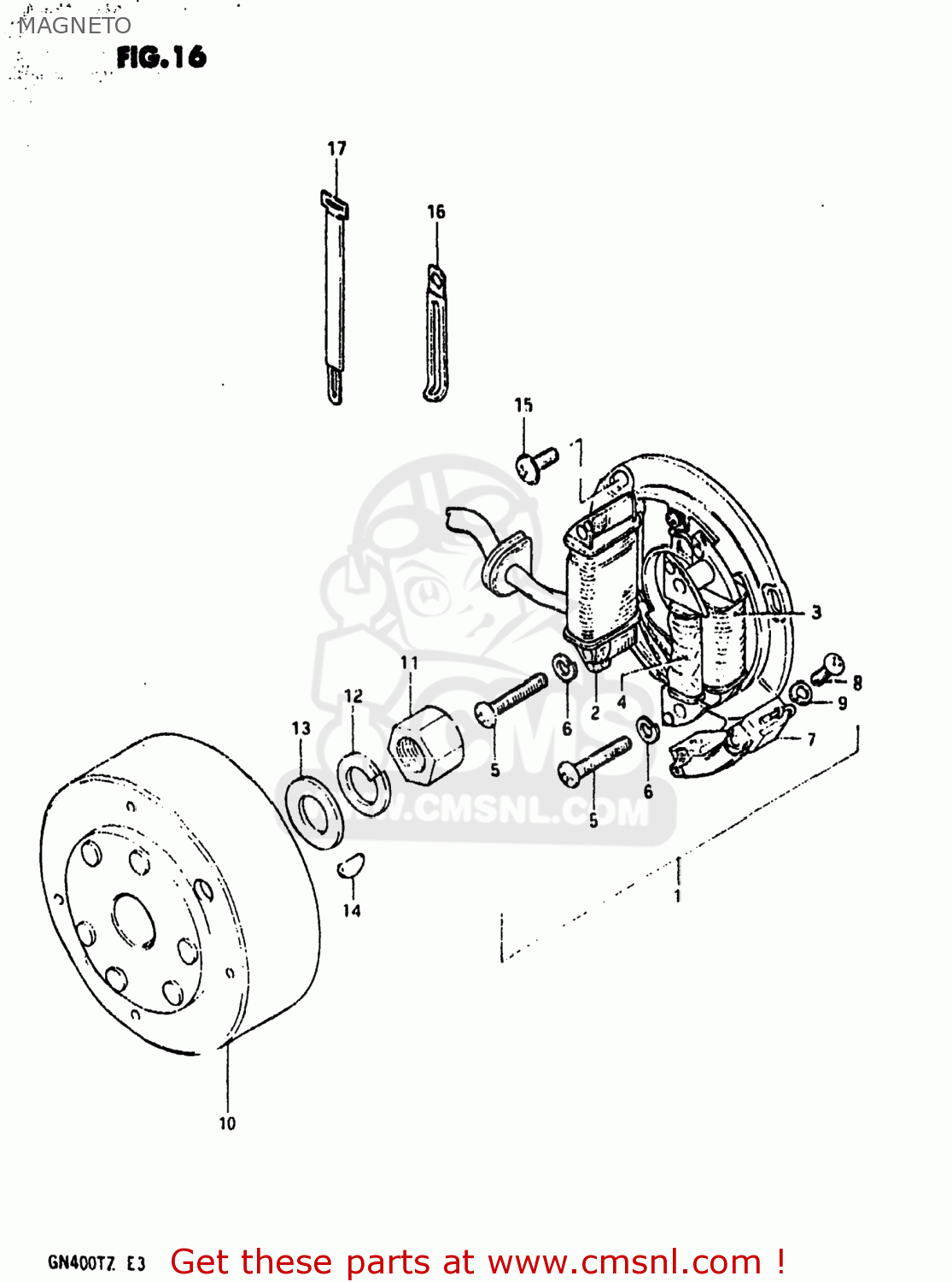 MAGNETO GN400T 1982 (Z) USA (E03)